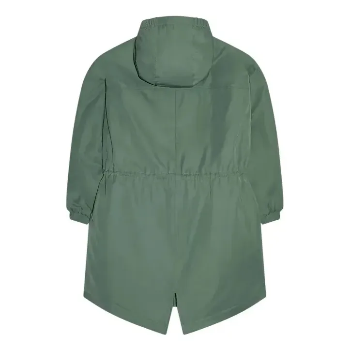 Parka Doublée Fox Fibres Recyclées | Vert canard- Image produit n°3