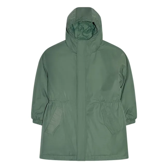 Parka Doublée Fox Fibres Recyclées | Vert canard
