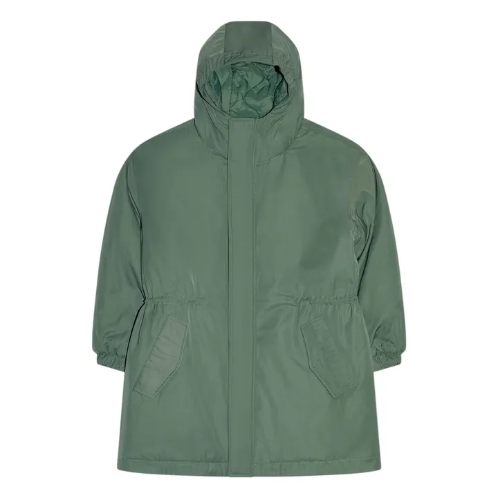 Parka Doublée Fox Fibres Recyclées | Vert canard- Image produit n°0