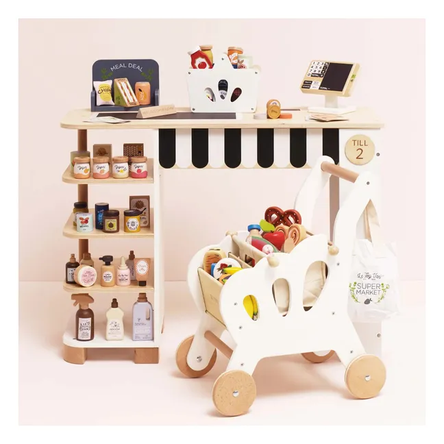 Panier complet de courses et scanner