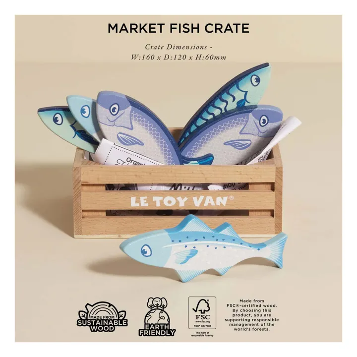 Cagette de poissons du marché- Image produit n°4