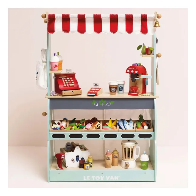 Kompletter Warenkorb und Scanner