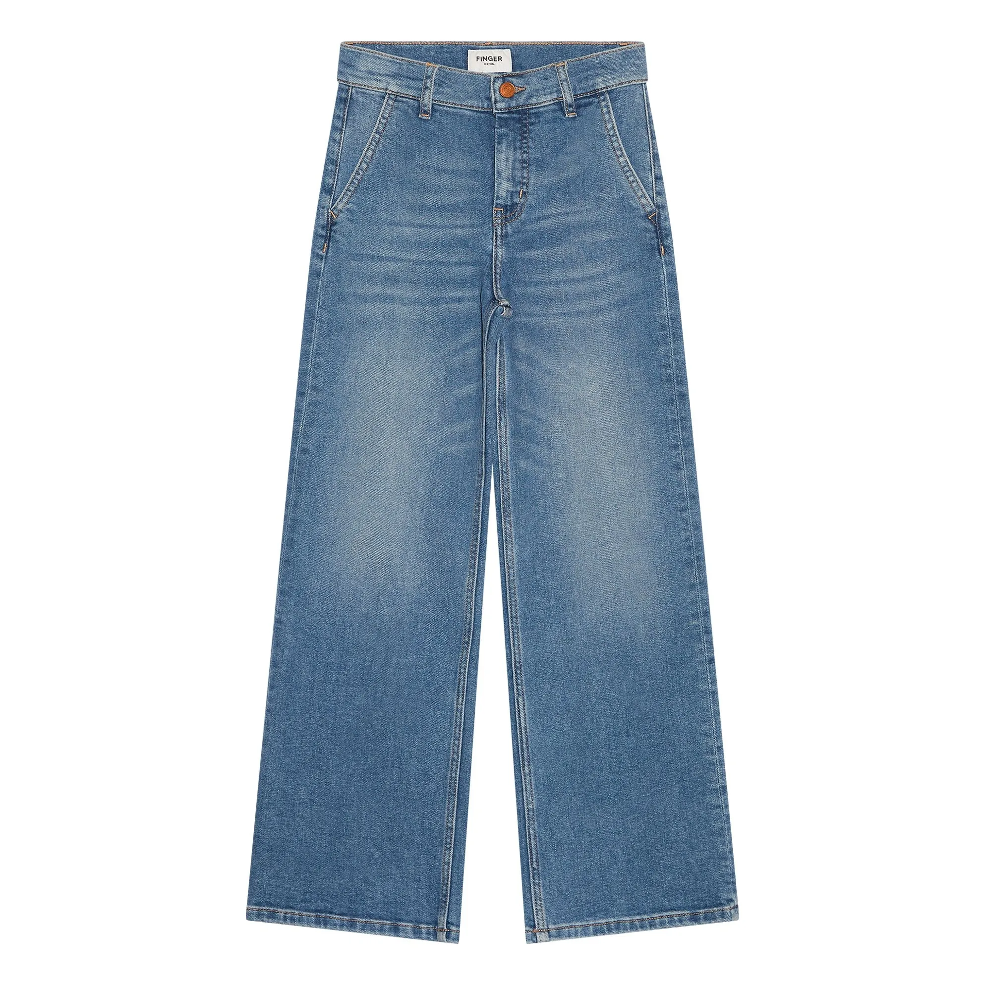 Finger In The Nose Denim Blue Jean Loose Carolyn