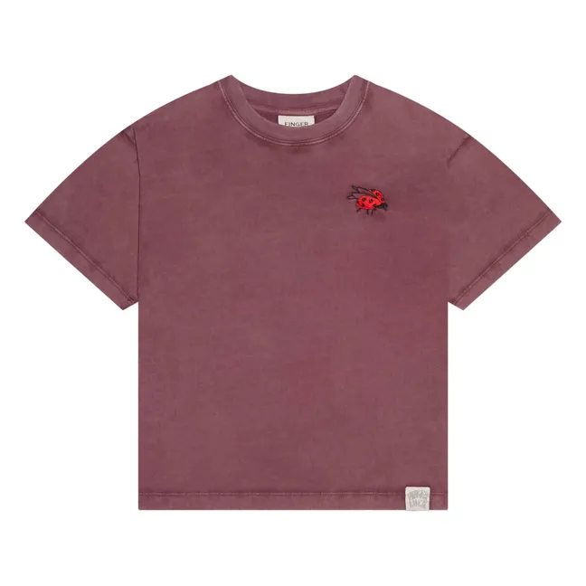 T-shirt Queen Coton Bio | Aubergine