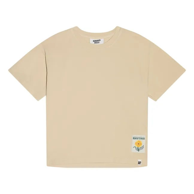 Luna organic cotton T-shirt | Beige