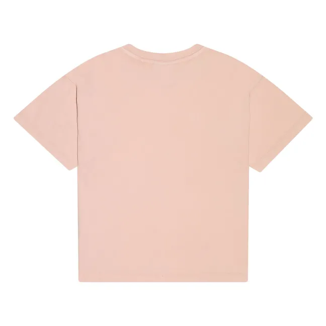 Camiseta Luna de algodón orgánico | Rosa empolvado