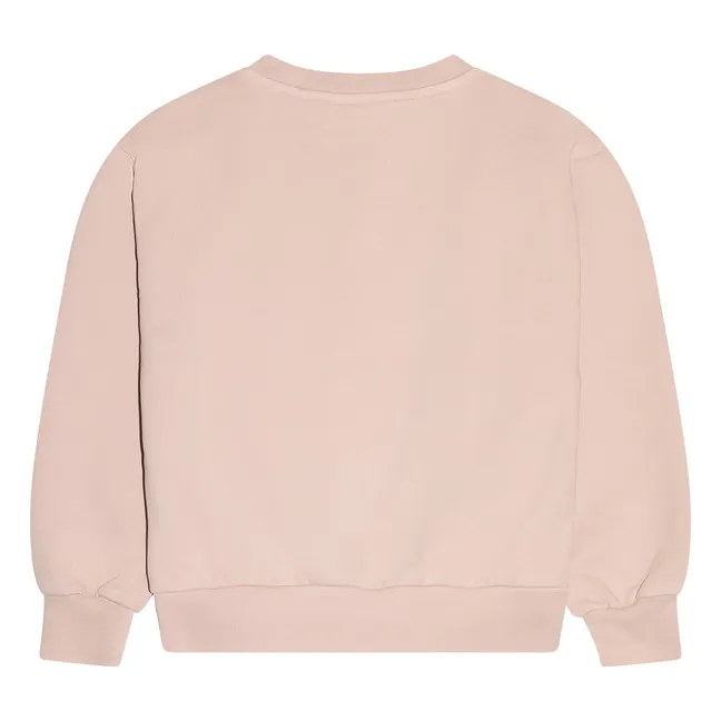 Maia organic cotton sweatshirt | Pale Pink