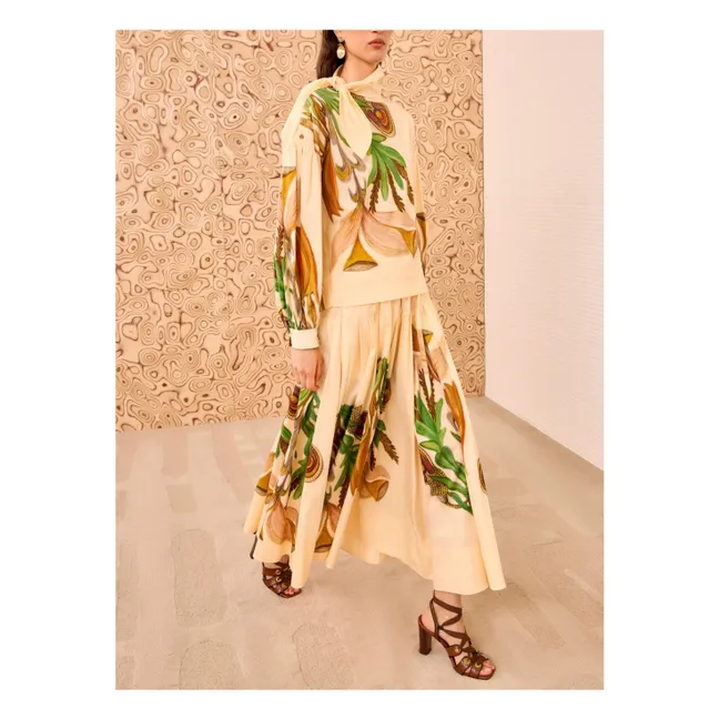 Gonna in filigrana | Crema