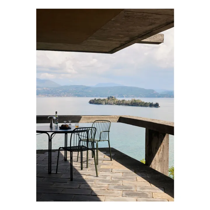 Chaise avec accoudoirs Thorvald SC95, Space Copenhagen | Vert foncé- Image produit n°0