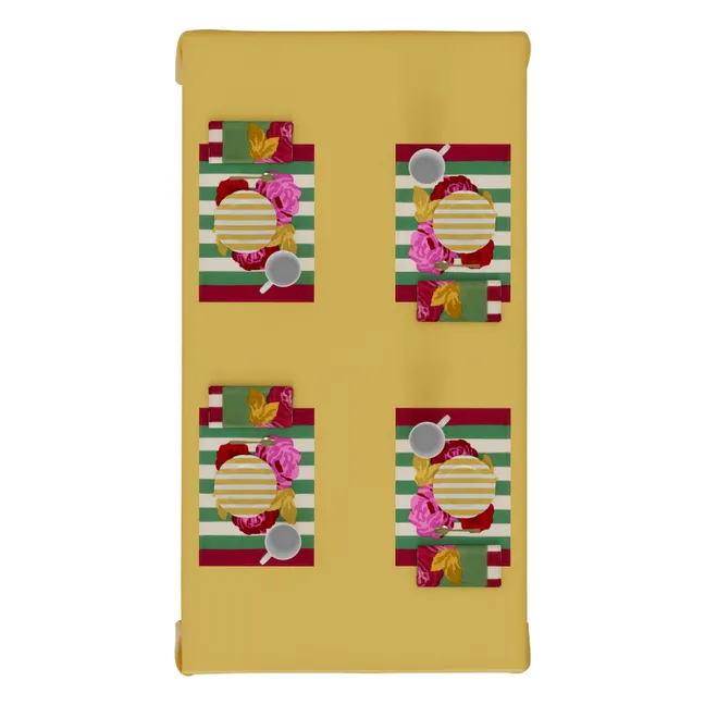 Serviette de table Nizam Stripes | Vert