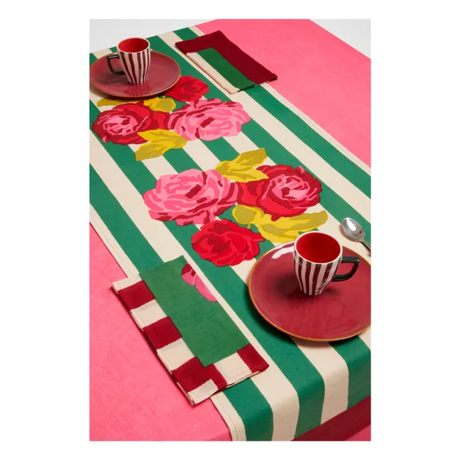 Serviette de table Nizam Stripes | Vert
