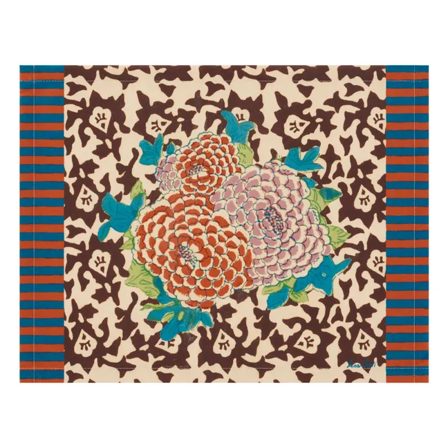 Arabesque Corolla Tischset | Bunt