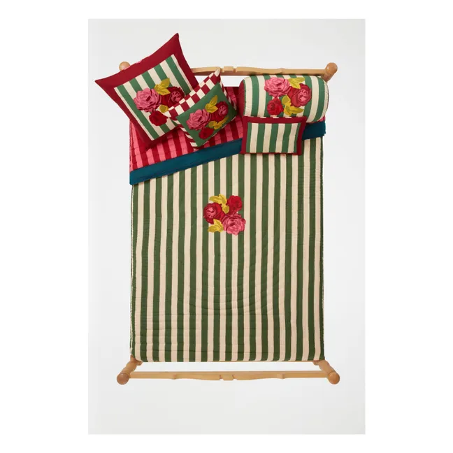 Couvre-lit Nizam Stripes | Vert