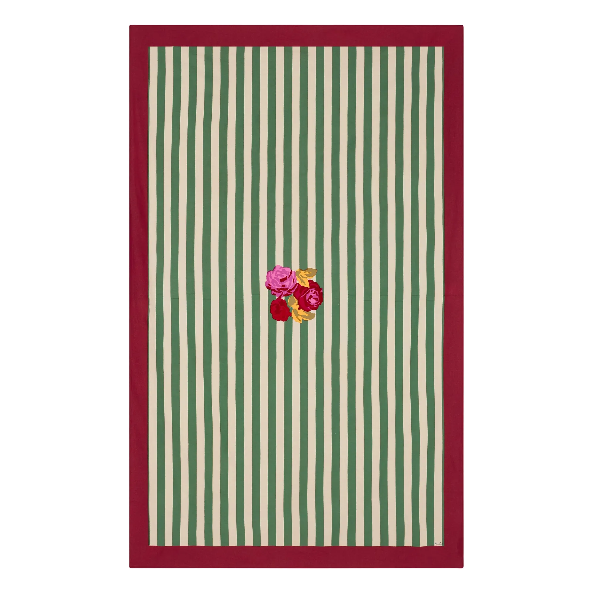 Lisa Corti - Nizam Stripes tablecloth | Green