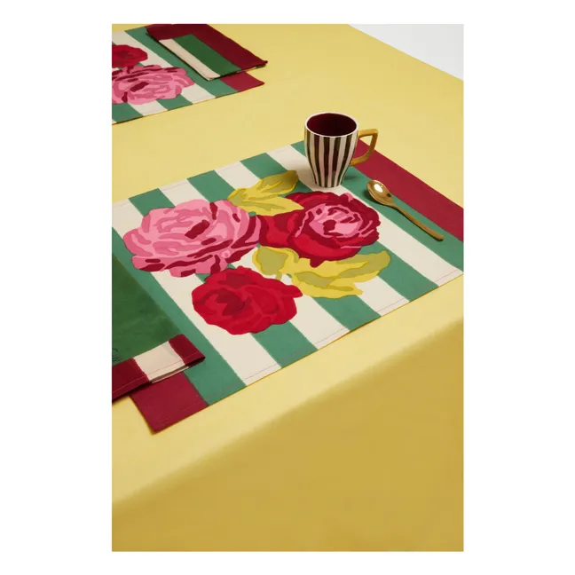Set de table Nizam Stripes | Vert
