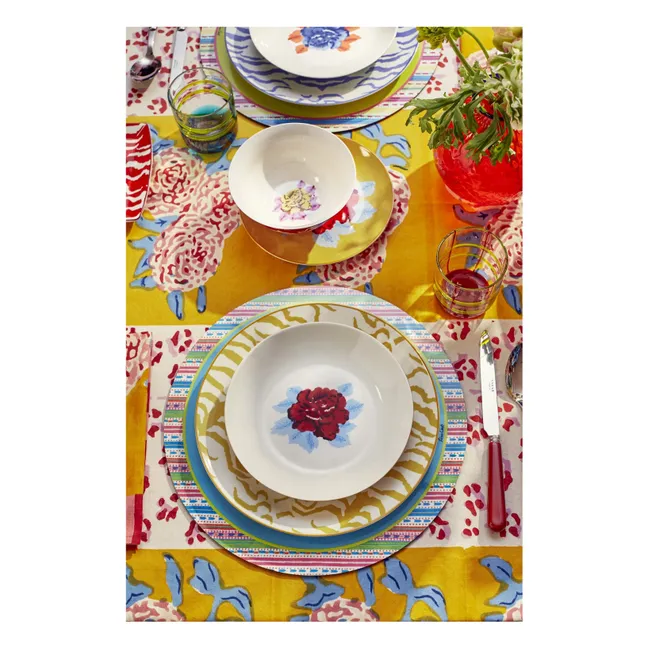 Ensemble d'assiettes Indian Tiger - Set de 3 | Gold