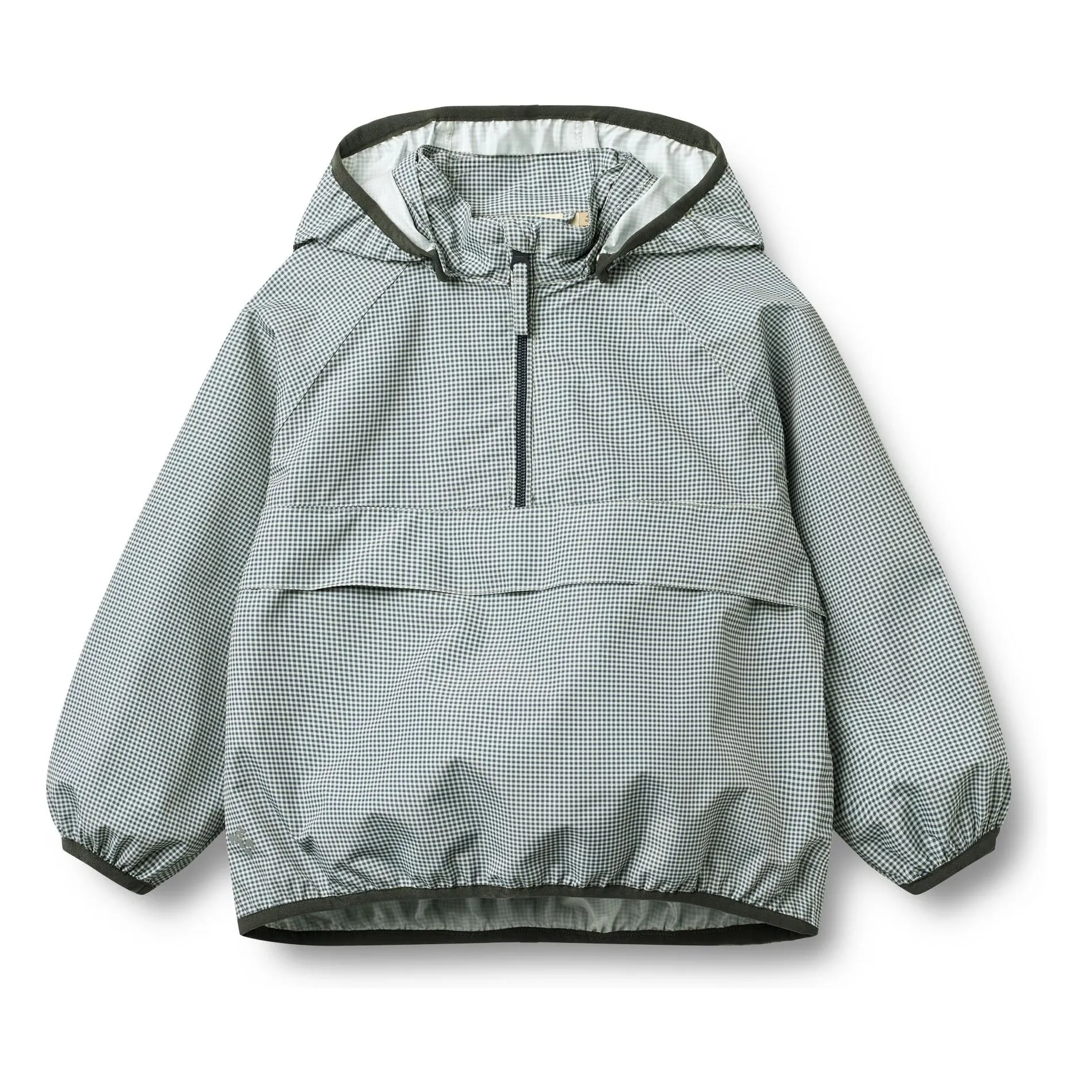 Wheat Sky Blue Skyen Carreaux Recycled Fiber Windbreaker