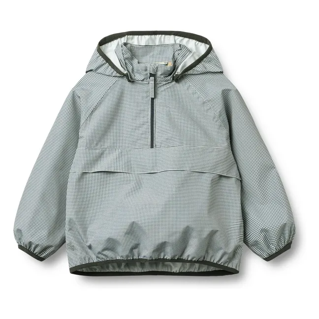 Skyen Carreaux Recycled Fiber Jacket | Sky blue