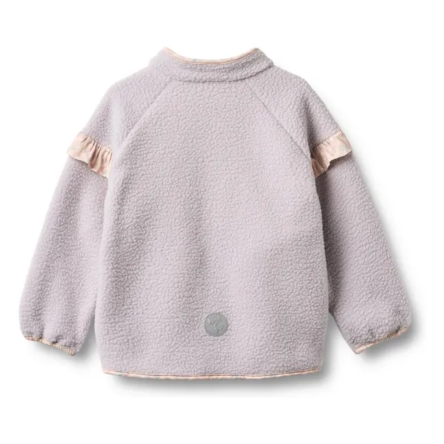 Ellena Recycled Fiber Sherpa Jacket | Lavender