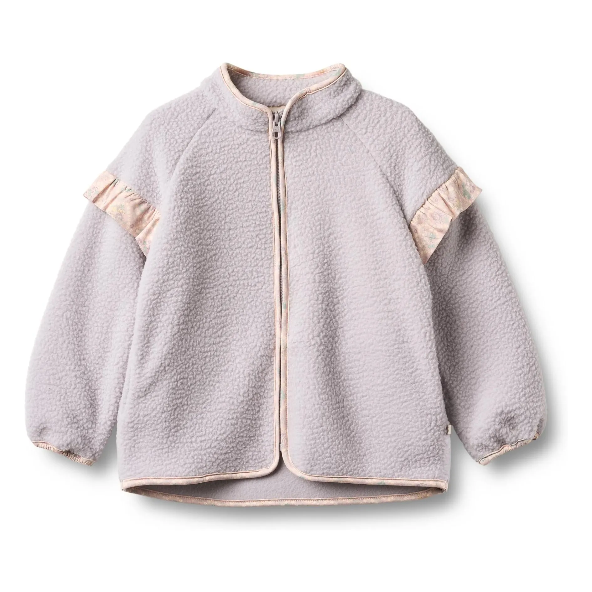 Wheat Lavender Ellena Recycled Fiber Sherpa Jacket