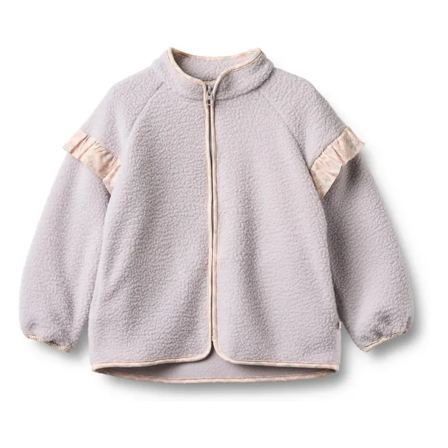 Ellena Recycled Fiber Sherpa Jacket | Lavender