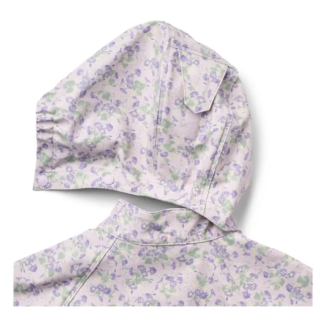 Coupe-Vent Imperméable Chardy Fleurie Fibres Recyclées | 	Lilas