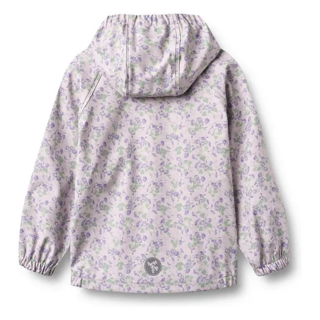 Coupe-Vent Imperméable Chardy Fleurie Fibres Recyclées | 	Lilas