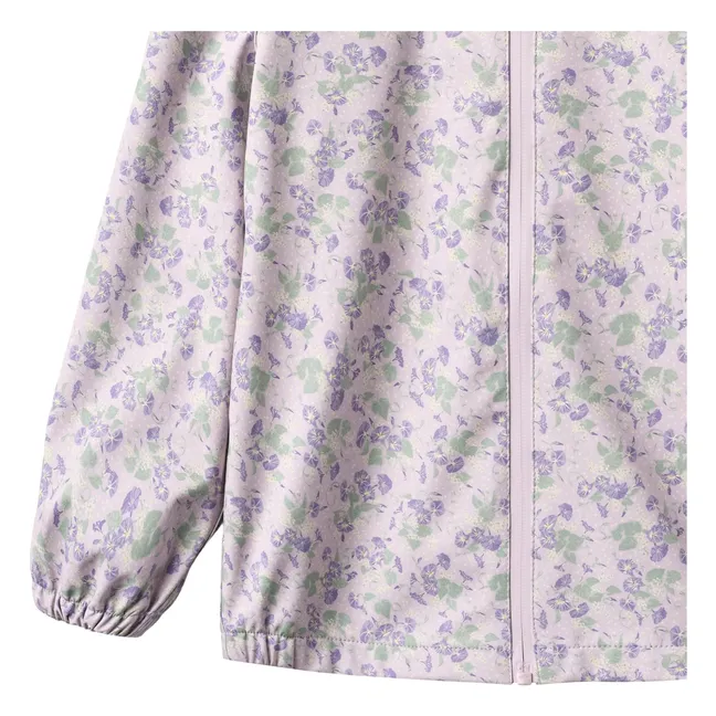 Coupe-Vent Imperméable Chardy Fleurie Fibres Recyclées | 	Lilas