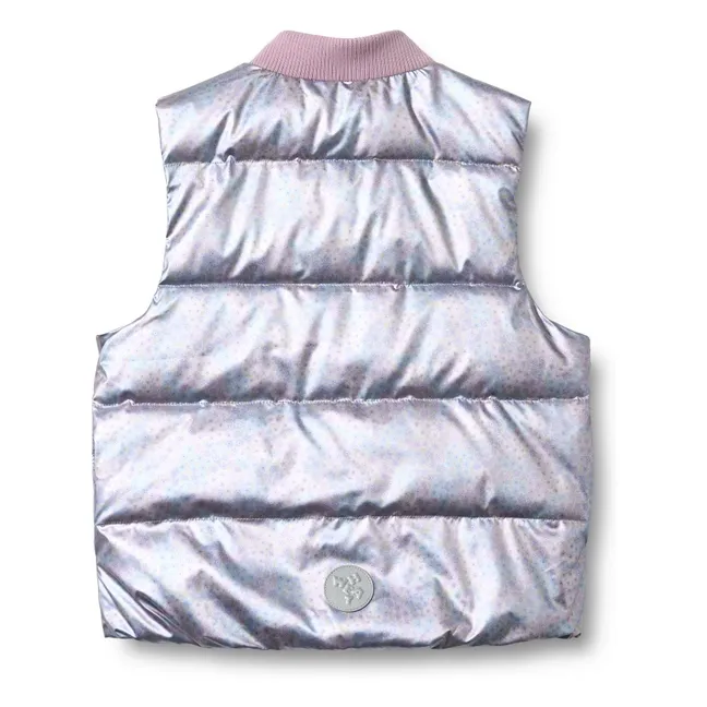 Fryd Sleeveless Coat Recycled Fiber Metallic | Purple