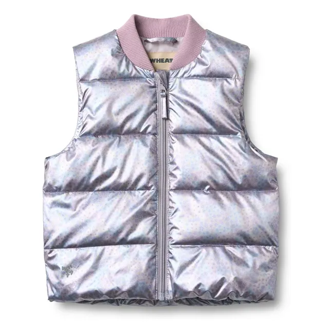 Fryd Sleeveless Coat Recycled Fiber Metallic | Purple