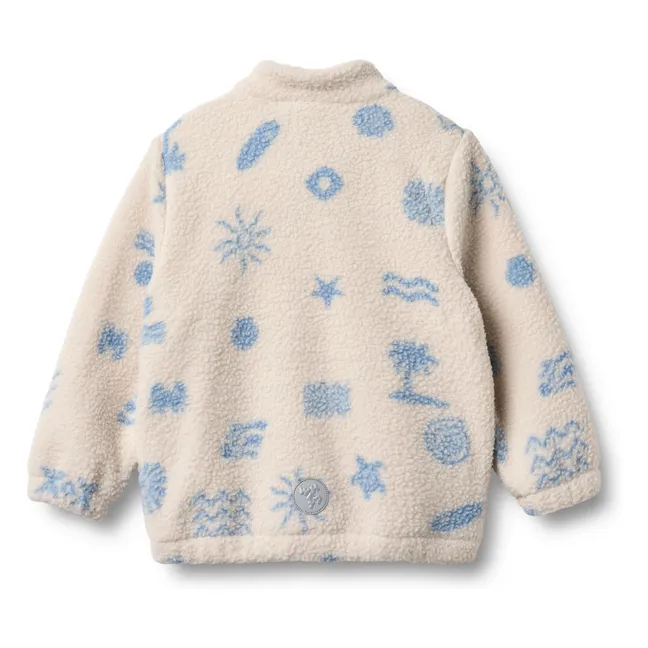 Helge Beach Recycled Fiber Sherpa Jacket | Ecru