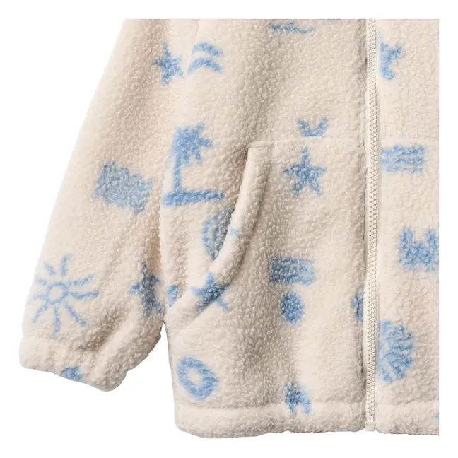 Veste Façon Sherpa Helge Plage Fibres Recyclées | Ecru