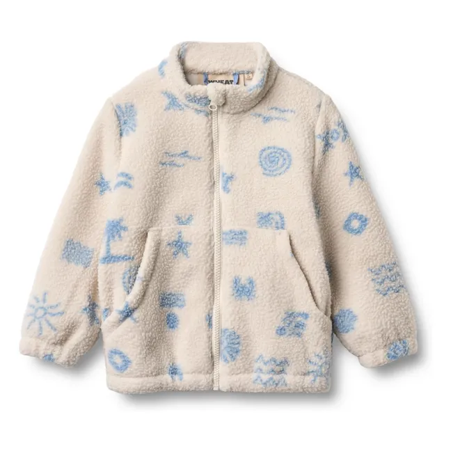 Veste Façon Sherpa Helge Plage Fibres Recyclées | Ecru