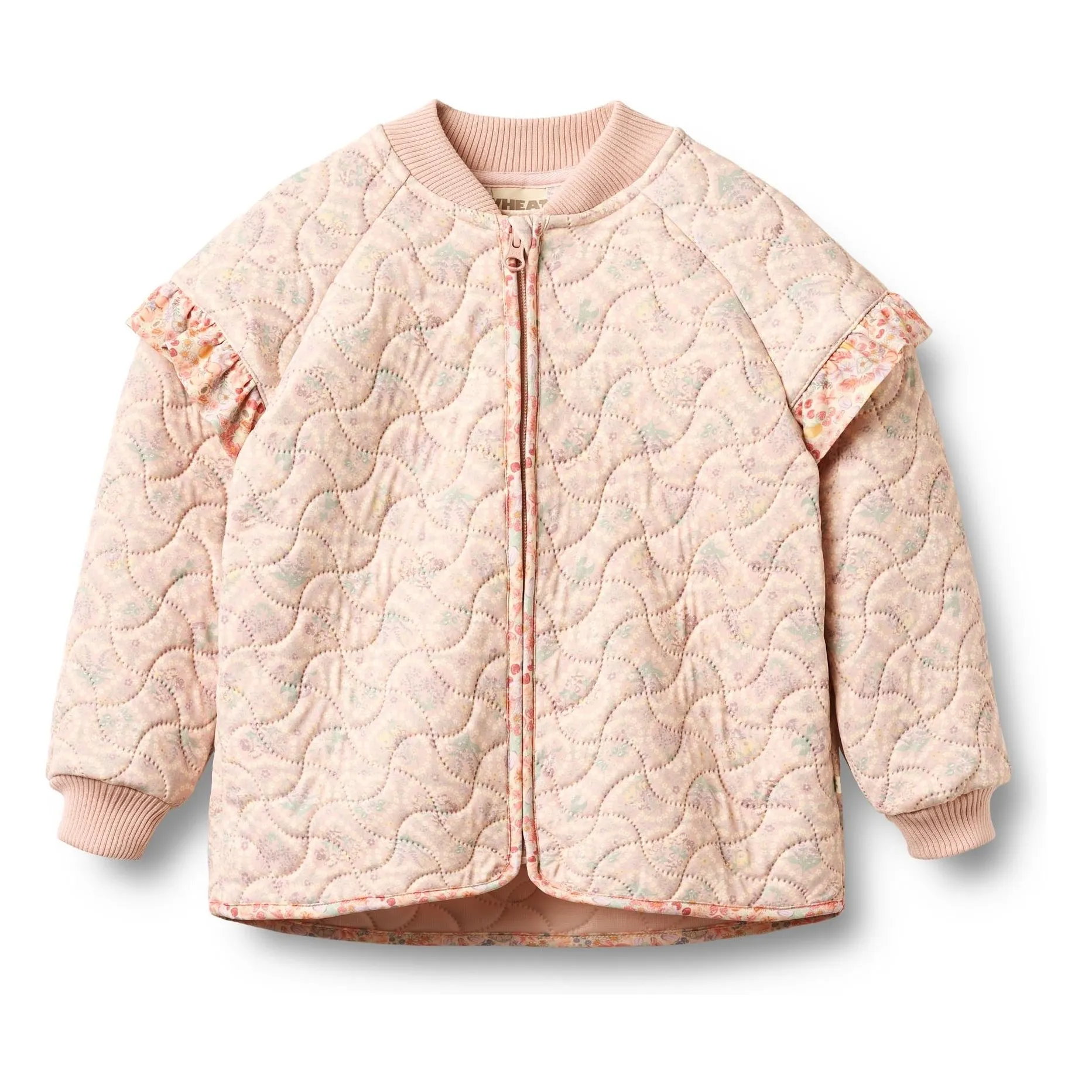 Wheat Pale Pink Stjerna Recycled Fiber Thermo Jacket