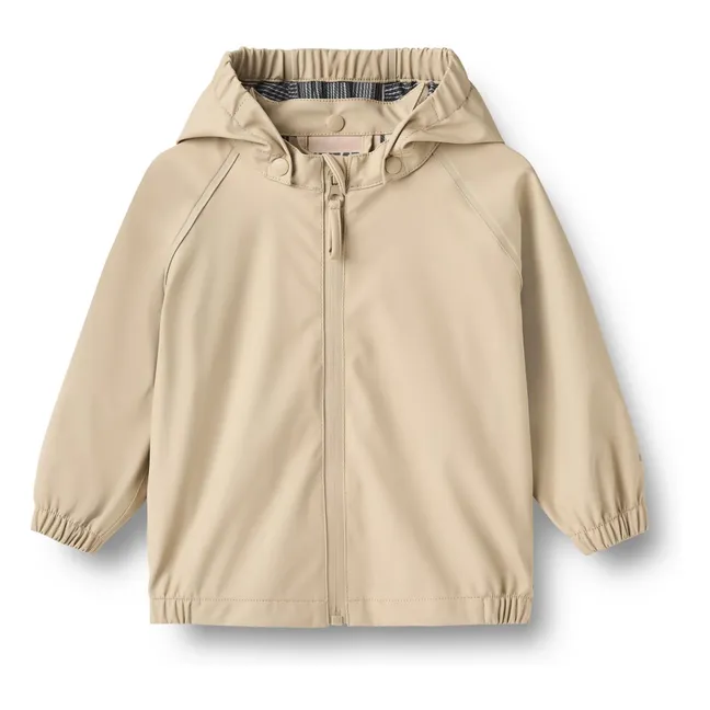 Giacca impermeabile in fibra riciclata Chardy | Beige