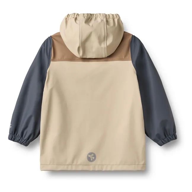 Chaqueta impermeable de fibra reciclada Otu | Beige