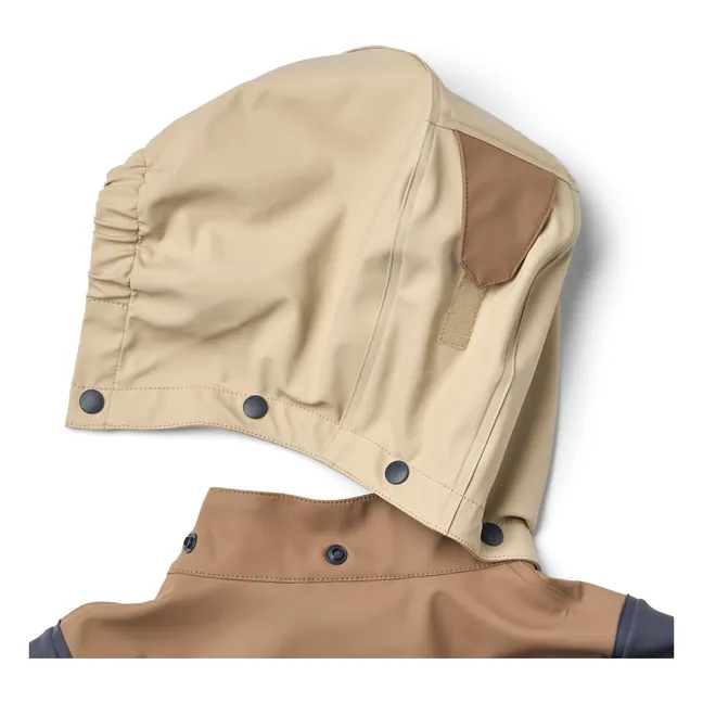 Chaqueta impermeable de fibra reciclada Otu | Beige