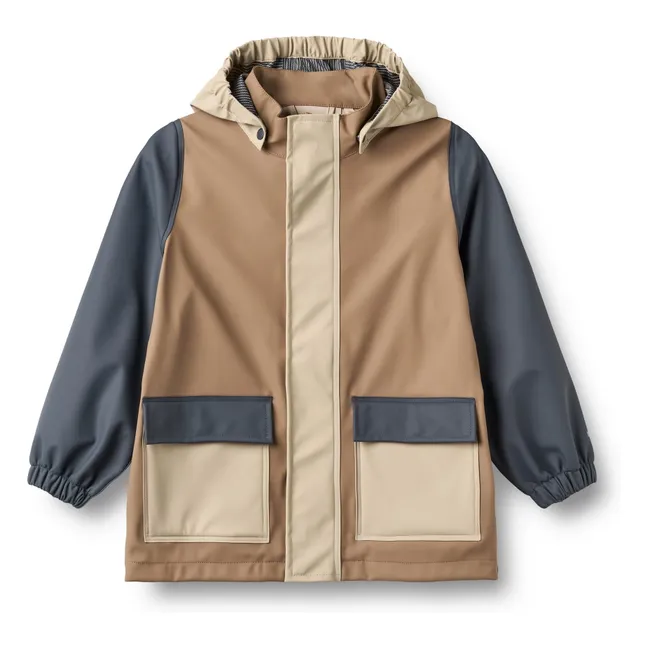 Otu Recycled Fiber Waterproof Jacket | Beige