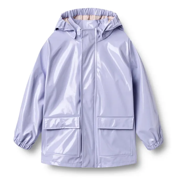 Ollo Waxed Recycled Fiber Waterproof Jacket | Lilac