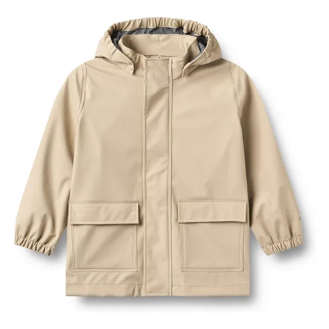 Ollo Recycled Fiber Waterproof Jacket | Beige