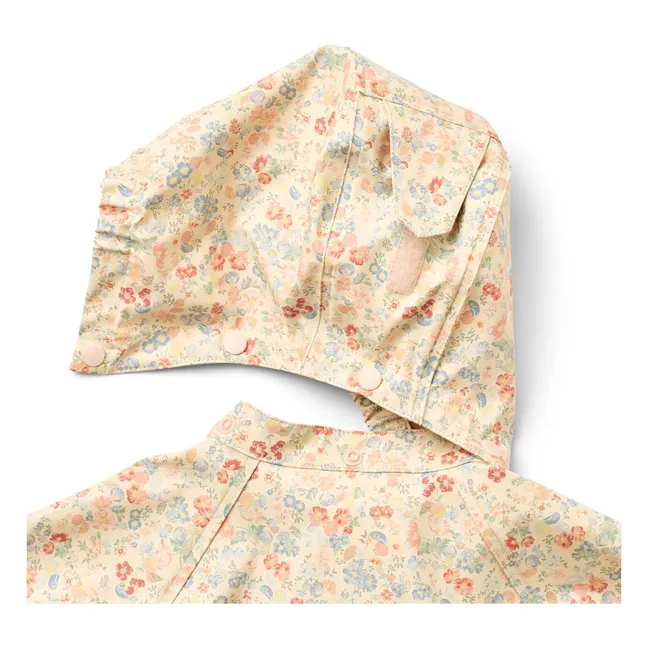 Chaqueta impermeable de fibra reciclada Chardy Fleurie | Albaricoque