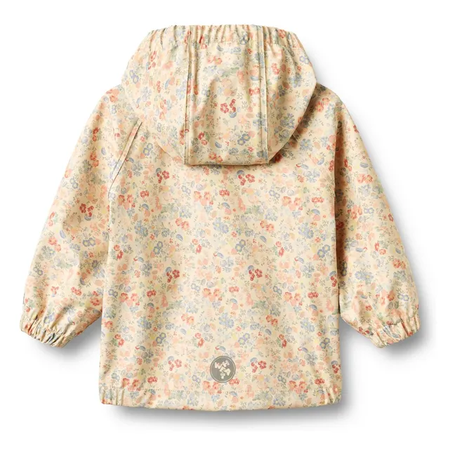 Chaqueta impermeable de fibra reciclada Chardy Fleurie | Albaricoque