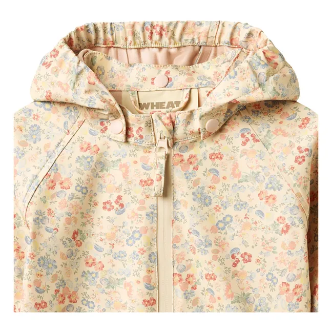 Chaqueta impermeable de fibra reciclada Chardy Fleurie | Albaricoque