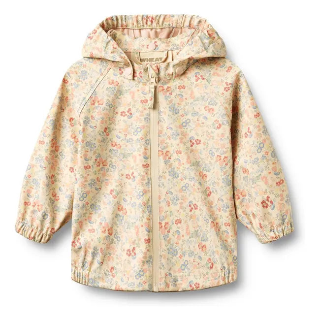 Chaqueta impermeable de fibra reciclada Chardy Fleurie | Albaricoque