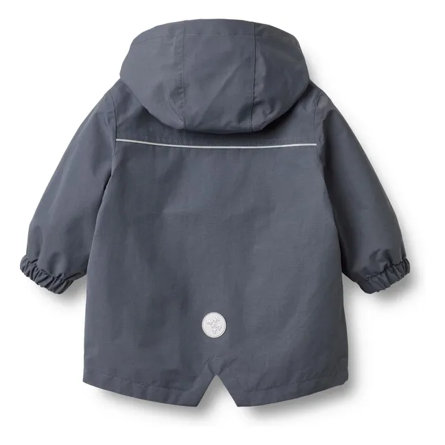 Alke Recycled Fiber Parka | Grey blue