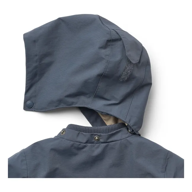 Alke Recycled Fiber Parka | Grey blue