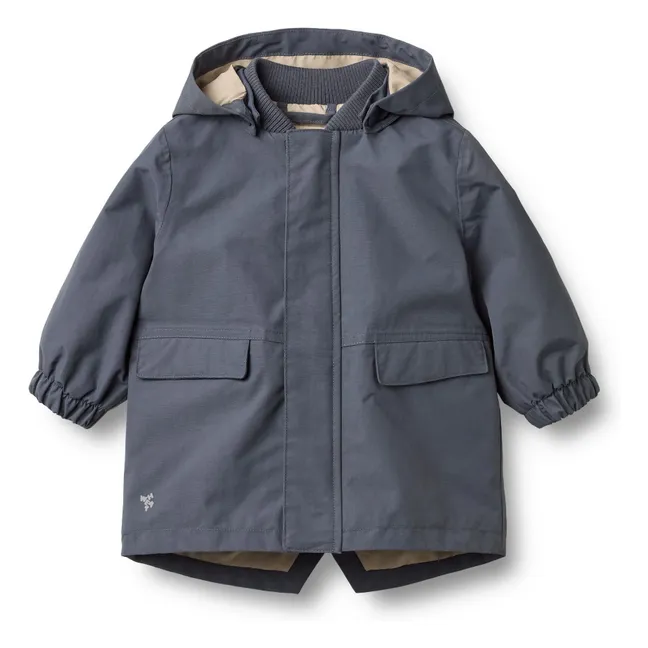 Alke Recycled Fiber Parka | Grey blue