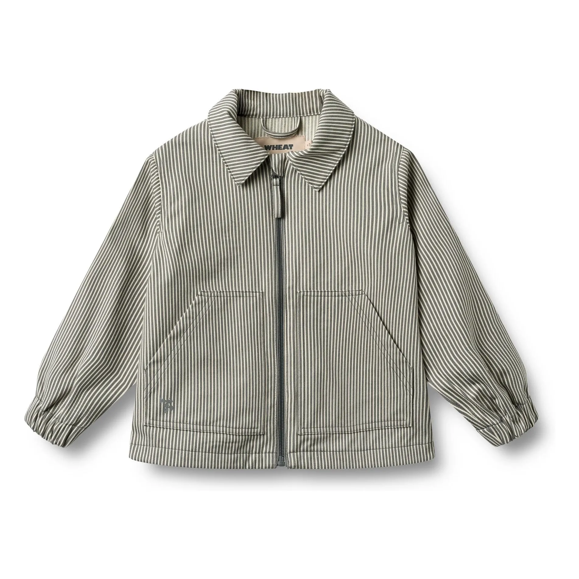 Wheat Grey Bofo Striped Organic Cotton Jacket