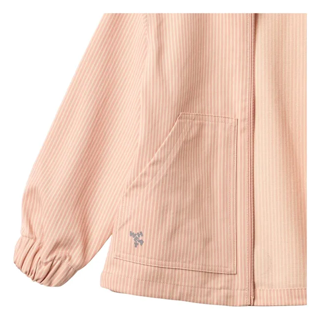 Bofo Striped Organic Cotton Jacket | Peach