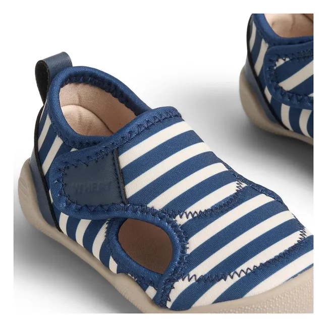 Chanclas de agua a rayas | Azul
